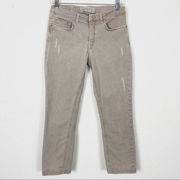 Yaya Woman Light Tan Mid Rise Capri Jeans - Picture 1 of 6